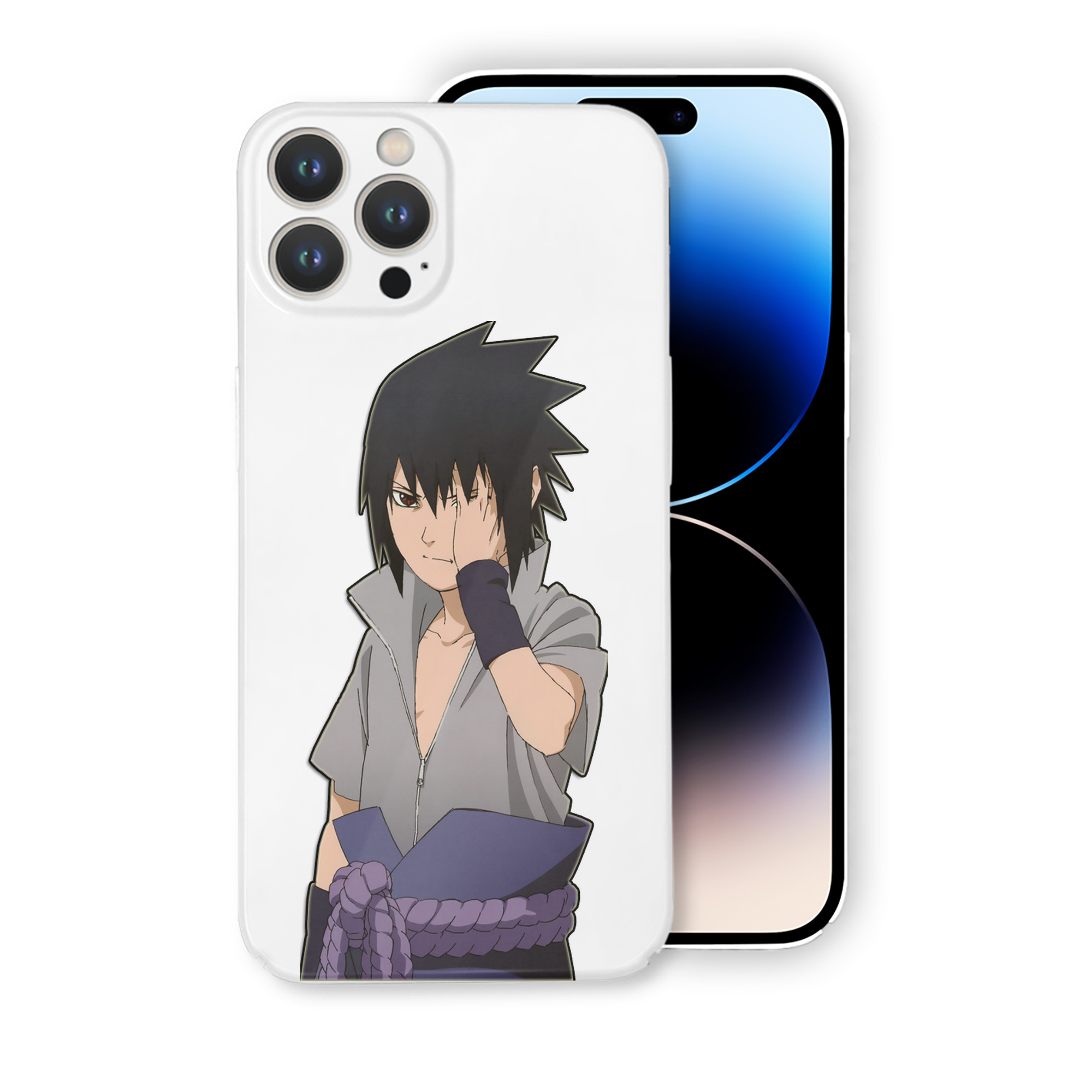 （画像用） NARUTO -ナルト- うちは サスケ Uchiha Sasuke 【iPhone 14シリーズ対応】ハードケース